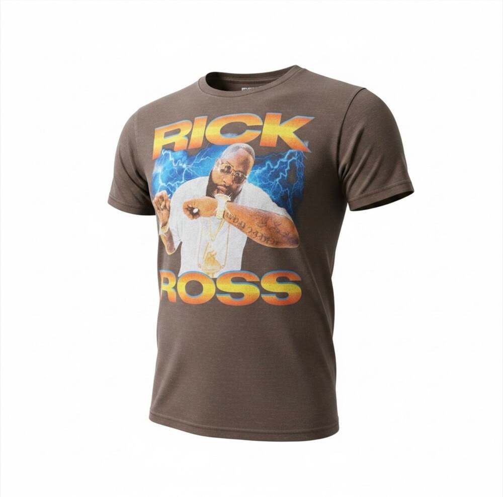 Vintage Rick Ross Graphic T-Shirt Brown